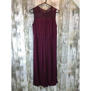 Luxology jumper raspberry sz 10 lace eyelet acccen